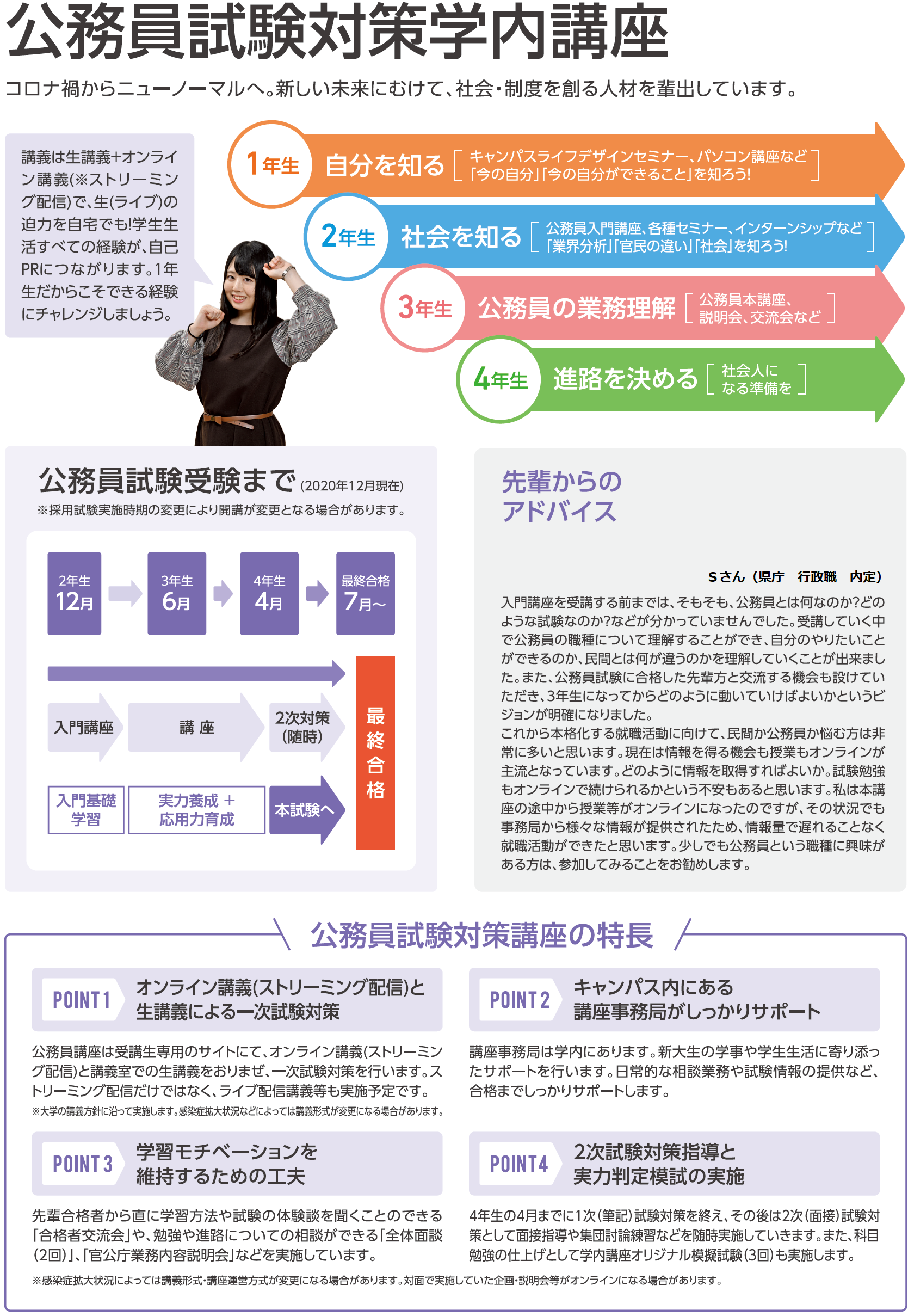 公務員試験対策学内講座 新潟大学生活協同組合受験生 新入生応援サイト21