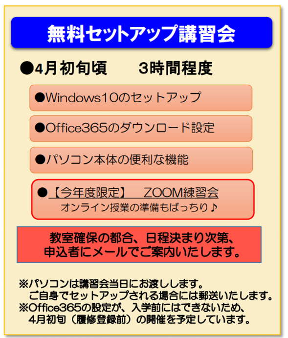 オンラインセットアップ無料